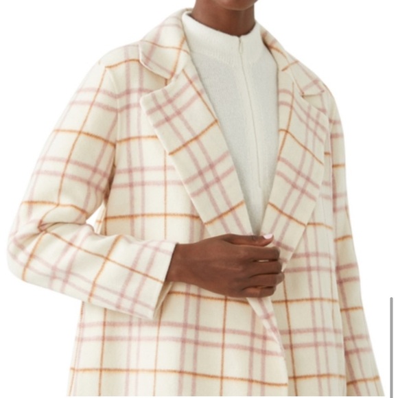 Theory Clairene Italian Wool Blend Open Jacket Ivory NWT Size Small - Picture 6 of 13